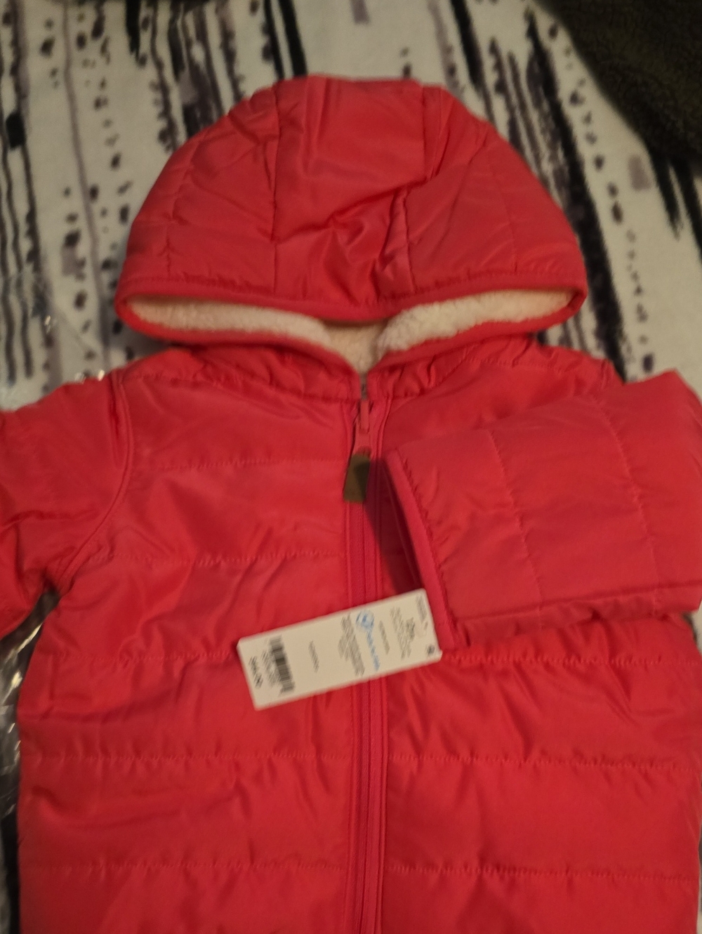 Carter's  Pink Hooded Puffer Coat 12m Msrp 44$